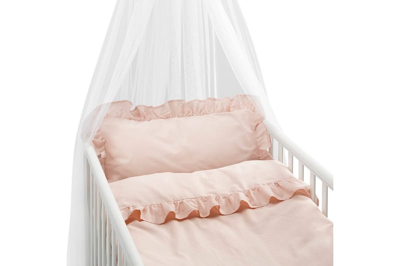 Pussilakanasetti Pinnasänkyyn 2-osainen Volang, Uusi Rosa