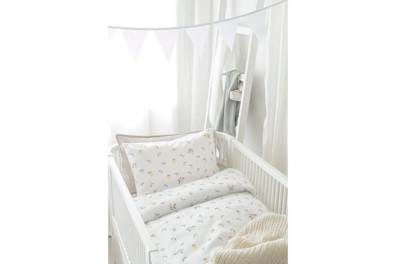 Pussilakanasetti Pinnasänkyyn 2-osainen Sitruunat Keltainen - Kodintekstiilit & matot - Vuodevaatteet - Pussilakanasetti
 - Pussilakanasetti parisänkyyn