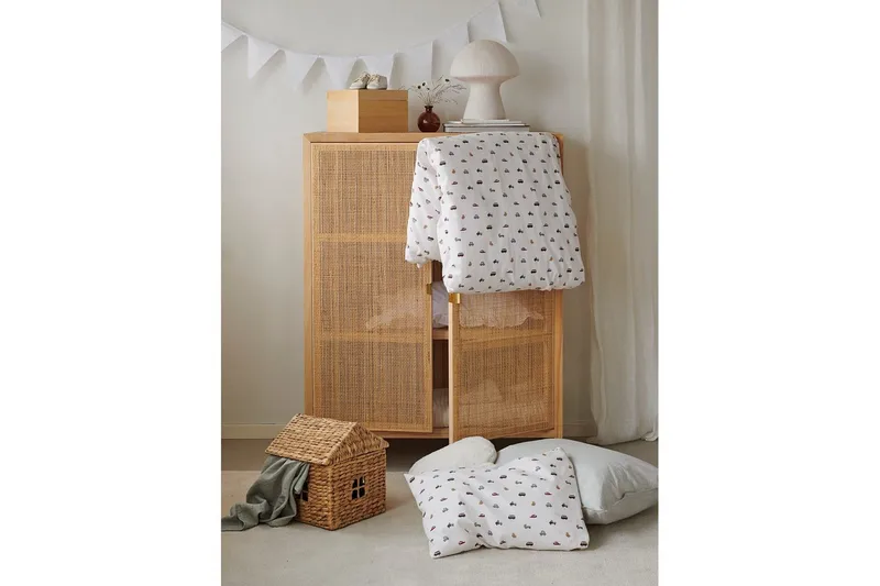 Pussilakanasetti Pinnasänkyyn 2-osainen John Beige - Kodintekstiilit & matot - Vuodevaatteet - Peitto
 - Tuplapeitto