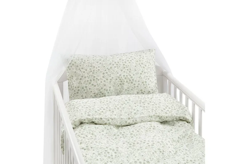 Pussilakanasetti Pinnasänkyyn 2-osainen Hedda, Vihreä