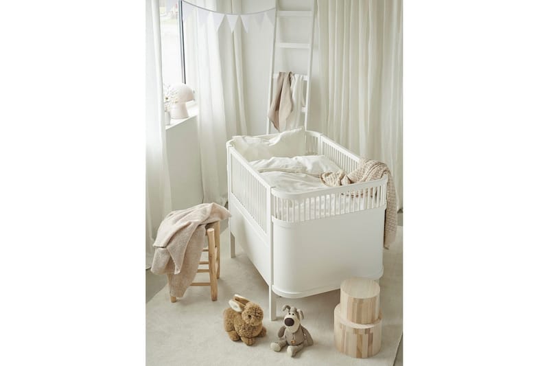 Pussilakanasetti Pinnasänkyyn 2-osainen Nöyrä - Valkoinen - Kodintekstiilit & matot - Vuodevaatteet - Pussilakanasetti - Pussilakanasetti parisänkyyn