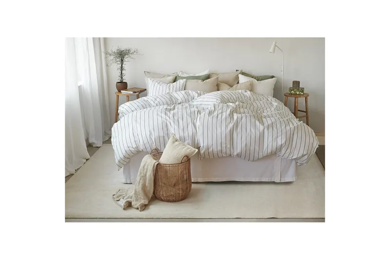 Pussilakanasetti Parisänky Kolmiosainen Saga - Vihreä - Kodintekstiilit & matot - Vuodevaatteet - Pussilakanasetti - Pussilakanasetti parisänkyyn