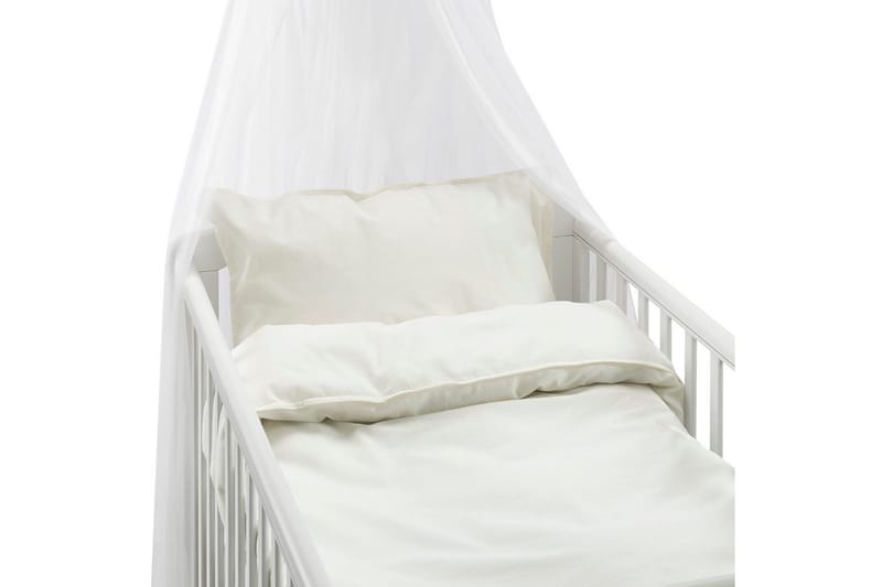 Pussilakanasetti Pinnasänkyyn 2-osainen Nöyrä, Valkoinen