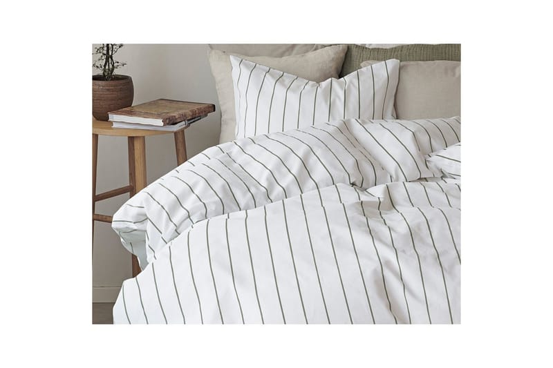 Pussilakanasetti Parisänky Kolmiosainen Saga - Vihreä - Kodintekstiilit & matot - Vuodevaatteet - Pussilakanasetti - Pussilakanasetti parisänkyyn