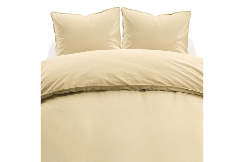 Pussilakanasetti Parisänky Kolmiosainen Humble - Keltainen - Kodintekstiilit & matot - Vuodevaatteet - Pussilakanasetti - Pussilakanasetti parisänkyyn