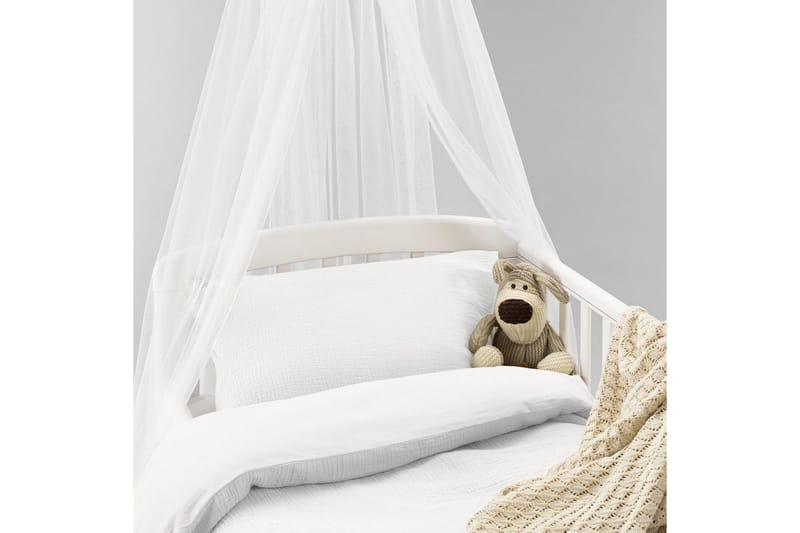 Pussilakanasetti Pinnasänkyyn 2-osainen Rolling - Valkoinen - Kodintekstiilit & matot - Vuodevaatteet - Pussilakanasetti - Pussilakanasetti parisänkyyn