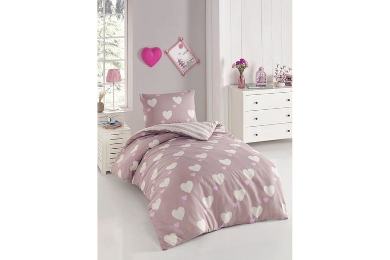 Salricon Bäddset 140x200 cm - Harmaa - Kodintekstiilit & matot - Vuodevaatteet - Pussilakanasetti
 - Pussilakanasetti parisänkyyn