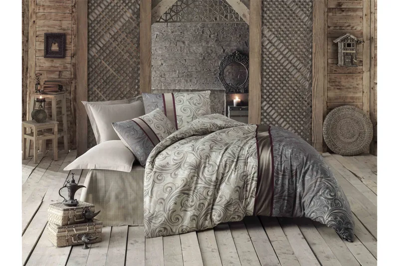 Pussilakanasetti Victoria Tupla 4-os, Kerma/Beige/Monivärinen