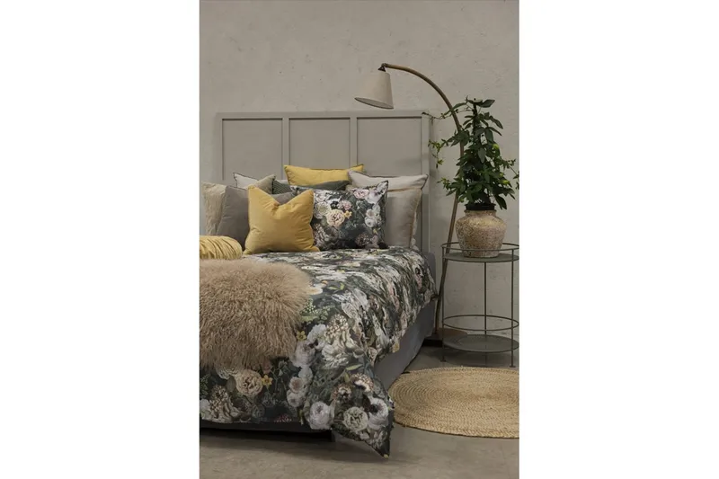 Pussilakanasetti Yhden hengen sänky 2-Osainen Abigail Vihreä - Borganäs of Sweden - Kodintekstiilit & matot - Vuodevaatteet - Pussilakanasetti
 - Pussilakanasetti parisänkyyn