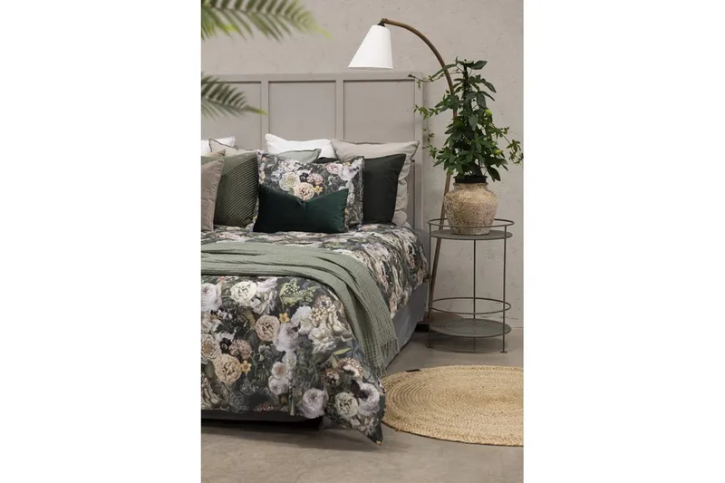 Pussilakanasetti Yhden hengen sänky 2-Osainen Abigail Vihreä - Borganäs of Sweden - Kodintekstiilit & matot - Vuodevaatteet - Pussilakanasetti
 - Pussilakanasetti parisänkyyn