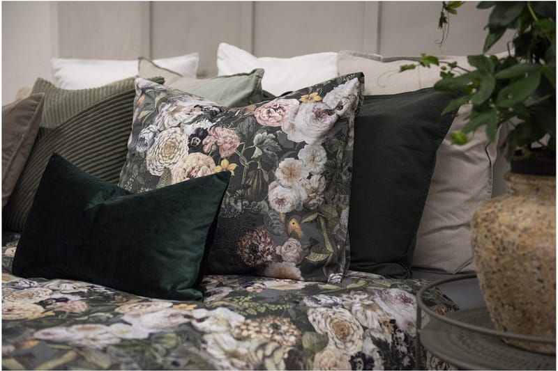 Pussilakanasetti Yhden hengen sänky 2-Osainen Abigail Vihreä - Borganäs of Sweden - Kodintekstiilit & matot - Vuodevaatteet - Pussilakanasetti - Pussilakanasetti yhden hengen sänkyyn