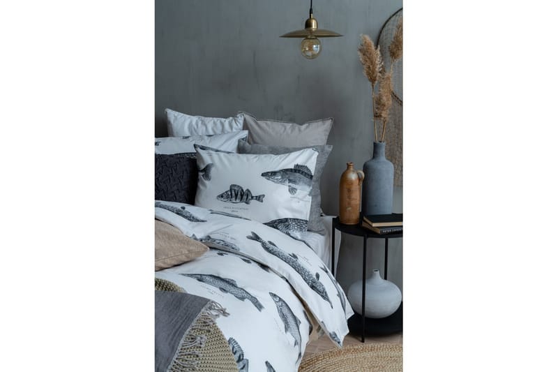 Pussilakanasetti Yhden hengen sänky 2-osainen Kala Valkoinen - Franzén - Kodintekstiilit & matot - Vuodevaatteet - Pussilakanasetti
 - Pussilakanasetti parisänkyyn