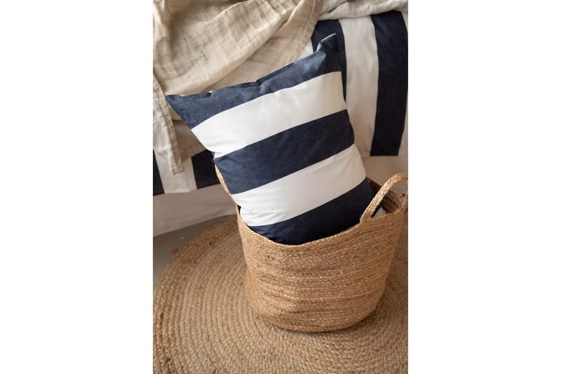 Pussilakanasetti Yhden hengen sänky 2-osainen Raidallinen - Merensininen - Kodintekstiilit & matot - Vuodevaatteet - Pussilakanasetti
 - Pussilakanasetti parisänkyyn