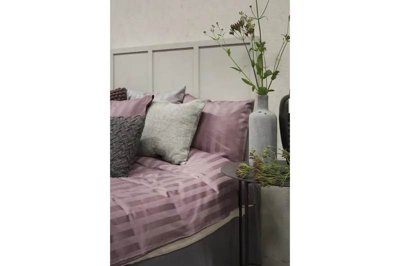 Pussilakanasetti Yhden hengen sänky 2-osainen Satiini - Violetti - Kodintekstiilit & matot - Vuodevaatteet