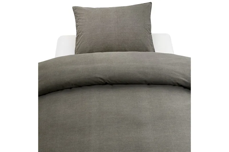 Pussilakanasetti Yhden hengen sänky 2-osainen Pesty, Harmaa