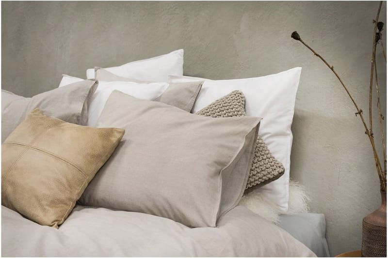 Pussilakanasetti Yhden hengen sänky 2-osainen Pesty - Greige - Kodintekstiilit & matot - Vuodevaatteet