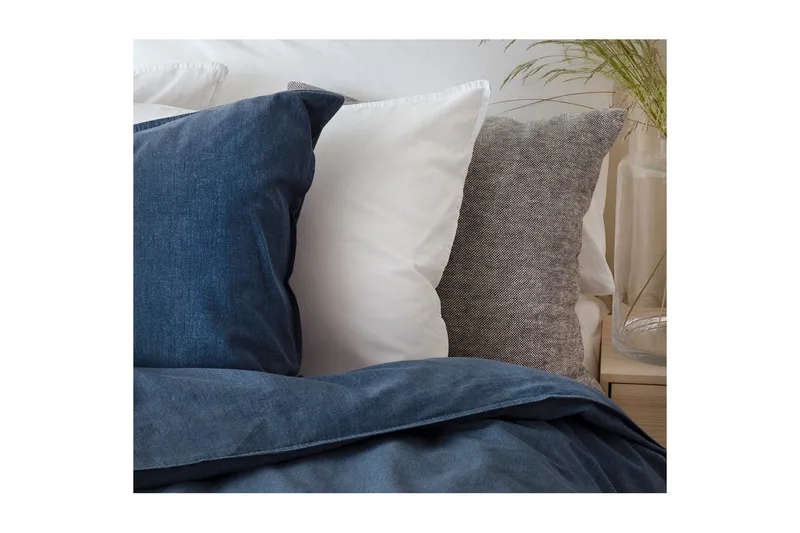 Pussilakanasetti Yhden hengen sänky 2-osainen Pesty - Merensininen - Kodintekstiilit & matot - Vuodevaatteet - Pussilakanasetti
 - Pussilakanasetti parisänkyyn