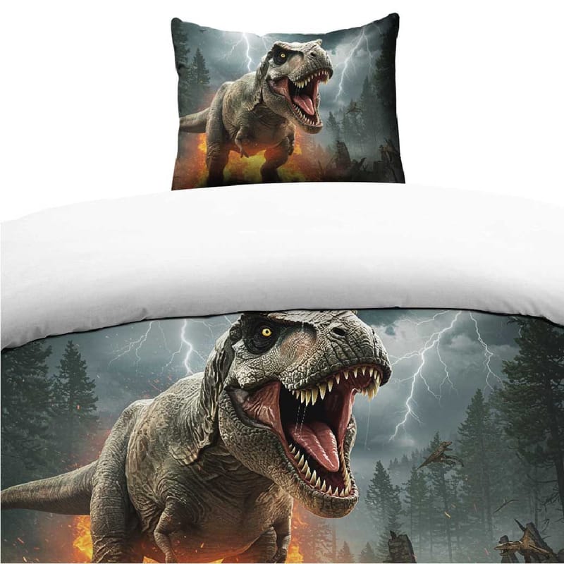 Yhden hengen pussilakanasetti 2-osainen Dinosaur, undefined