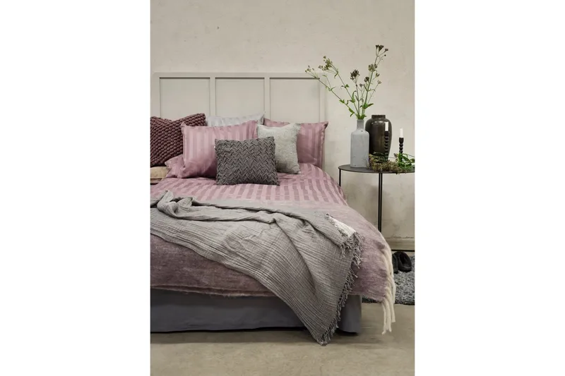 Pussilakanasetti Parisänky Kolmiosainen Satiini - Violetti - Kodintekstiilit & matot - Vuodevaatteet - Pussilakanasetti - Pussilakanasetti yhden hengen sänkyyn