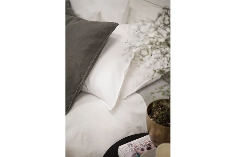 Pussilakanasetti Parisänky 3-Osainen Pestä - Valkoinen - Kodintekstiilit & matot - Vuodevaatteet - Pussilakanasetti - Pussilakanasetti yhden hengen sänkyyn