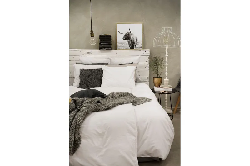 Pussilakanasetti Parisänky 3-Osainen Pestä - Valkoinen - Kodintekstiilit & matot - Vuodevaatteet