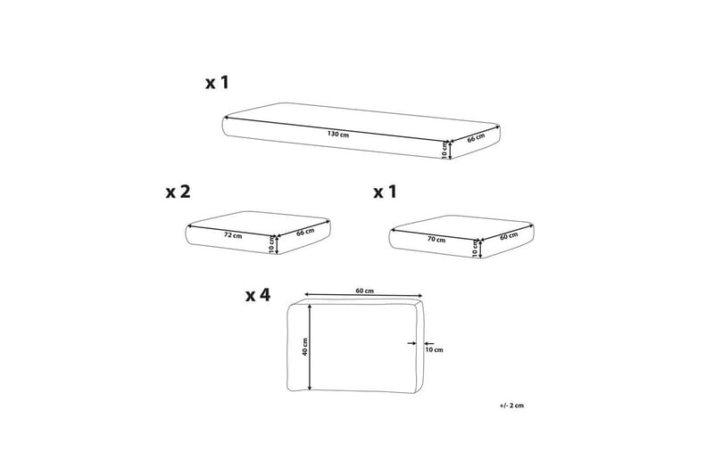 Tyynynpäällinen Bermuda - Puutarhakalusteet - Terassiryhmät - Päälliset