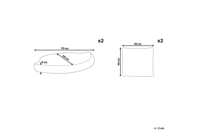 Tyynynpäällinen Capri - Puutarhakalusteet - Terassiryhmät - Päälliset