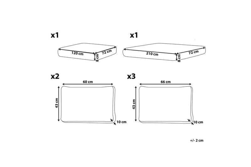 Tyynynpäällinen Lanciano - Puutarhakalusteet - Terassiryhmät - Päälliset