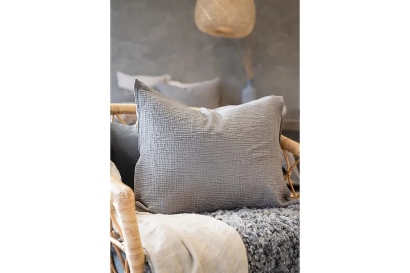 Tyynyliina Rolling 50 x 60 cm - Harmaa - Kodintekstiilit & matot - Vuodevaatteet