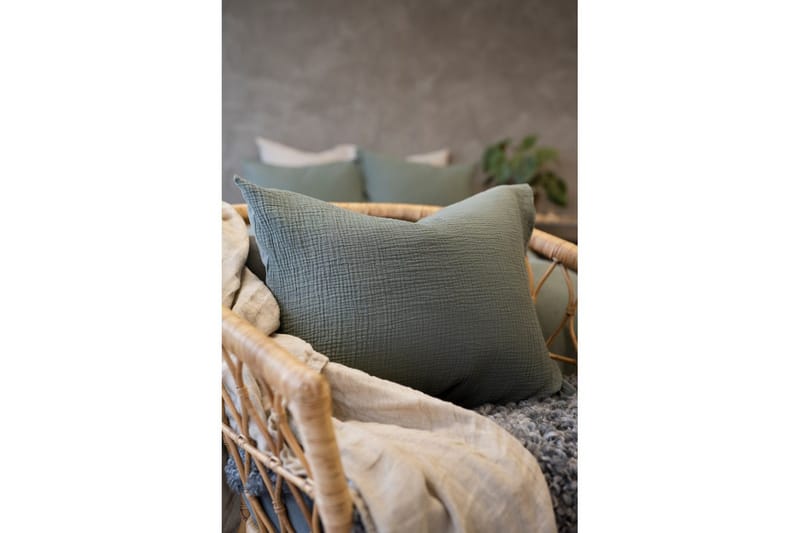 Tyynyliina Rolling 50 x 60 cm - Vihreä - Kodintekstiilit & matot - Vuodevaatteet