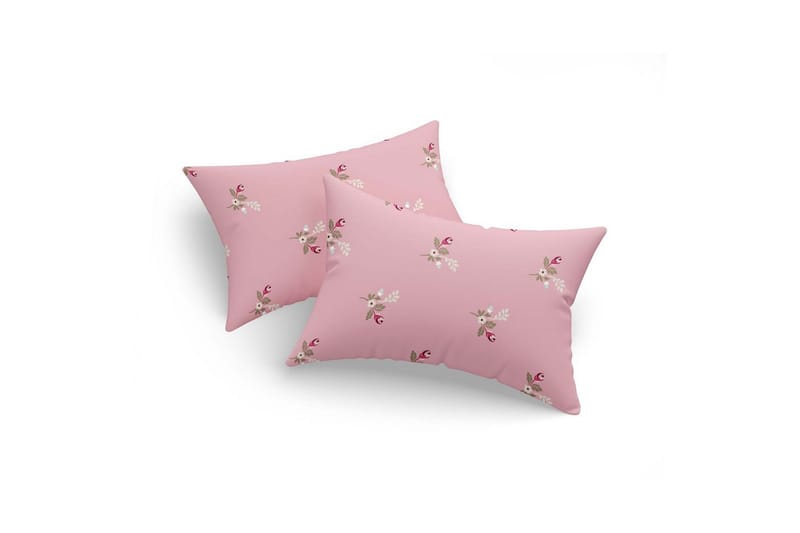 Tyynyliinasetti (2 kappaletta) Jeems Vaaleanpunainen, Vaaleanpunainen