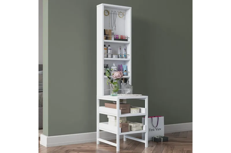 Aldros Kampauspöytä 35 cm - Valkoinen - Huonekalut - Pöytä & ruokailuryhmä - Meikki- & kampauspöydät