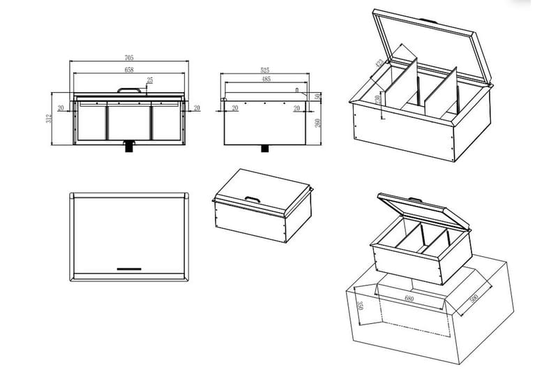 Built-in Jääastia 70 cm - Myoutdoorkitchen - Jääastia & viininjäähdytin