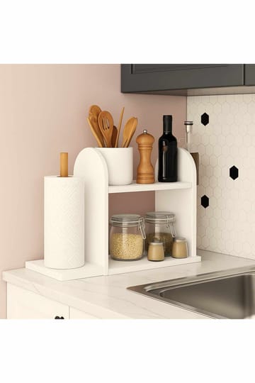 Keittiöhylly Hanah Home Peka Kitchen (45 x 36,8 x 17 cm) Valkoinen - Valkoinen - Talo & remontointi - Keittiö & kylpyhuone - Keittiö & kodinhoitohuone - Keittiön sisustus - Keittiöhylly