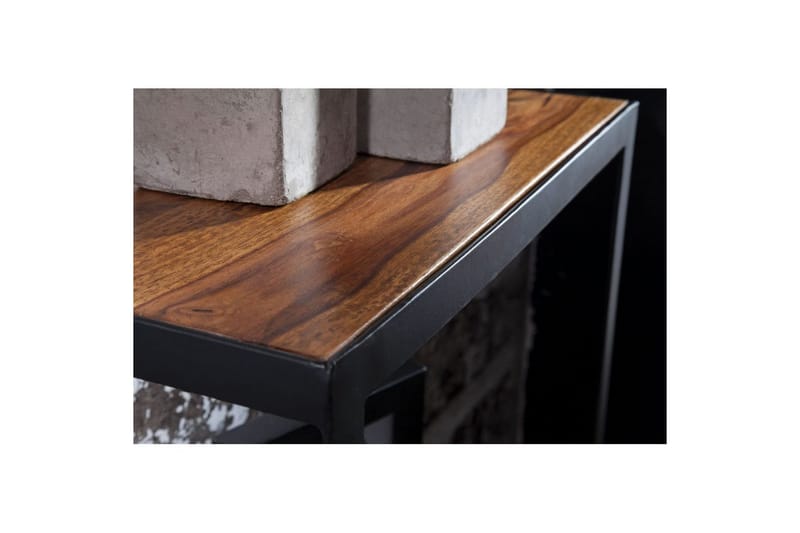 Seinähylly Wohnling Puri-massiivipuu metallikehikko seinälle asennettava teollisuustyyli - Kotitalous - Baari & viini - Viinitarvikkeet - Lasiteline