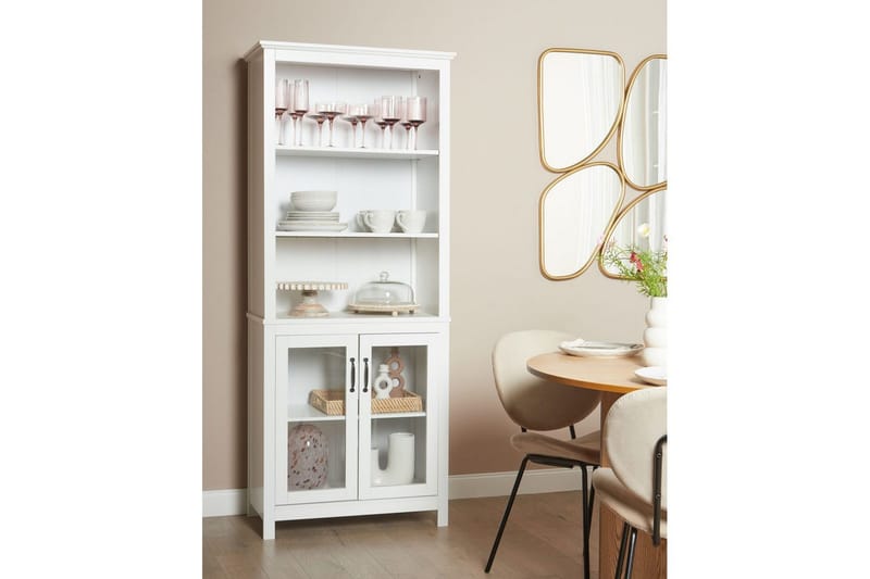 Vitrinikaappi Lusby - Kotitalous - Baari & viini - Viinitarvikkeet - Lasiteline