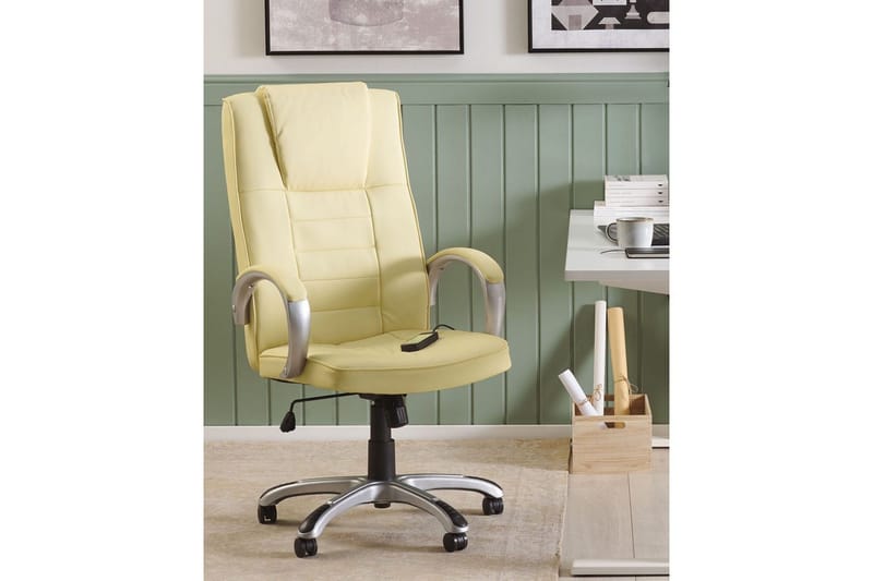 Hierontatuoli Grandeur II Beige/Hopea - Beige/Hopea - Huonekalut - Tuoli & nojatuoli - Nojatuoli & lepotuoli - Hierontatuolit