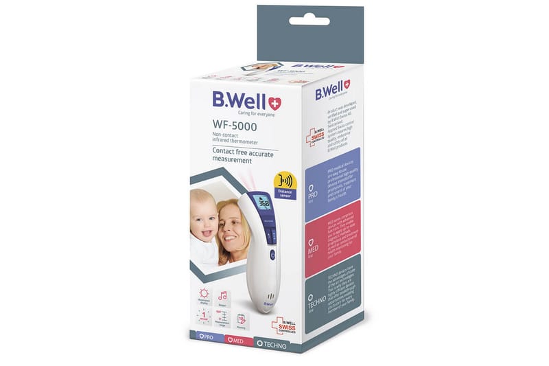 Kuumemittari B.Well WF-5000 IR Kontaktiton - Sininen||Valkoinen - Kotitalous - Hyvinvointi & terveys - Terveystuotteet - Kuumemittari