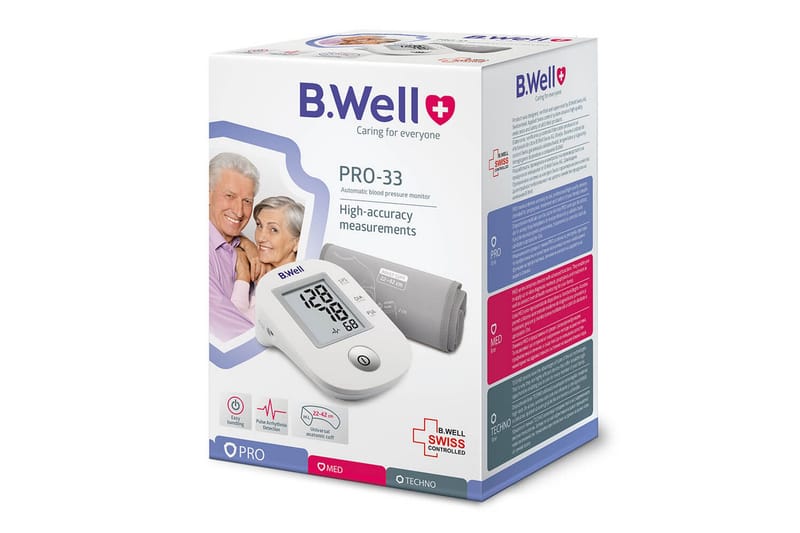 Verenpainemittari B.Well Pro-33 - Valkoinen||Harmaa - Kotitalous - Hyvinvointi & terveys - Terveystuotteet - Verenpainemittari