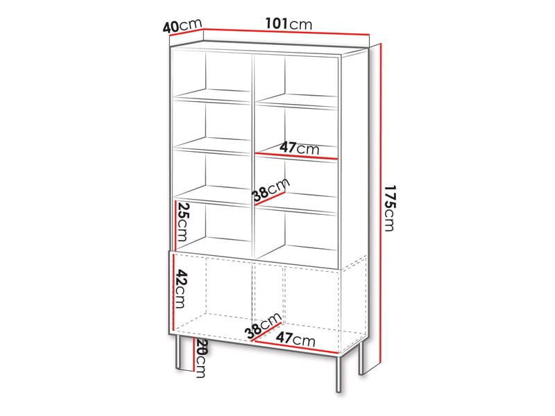 Rynlin Kirjahylly 175 cm - Kotitalous - Keittiökoneet - Jäähdyttäminen & pakastaminen - Jäätelökone