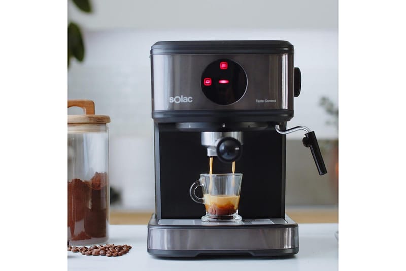 Espressokeitin Solac Taste Control 850W - Musta - Kotitalous - Keittiökoneet - Kahvinkeittimet & kahvitarvikkeet - Espressokone