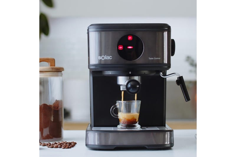Espressokeitin Solac Taste Control 850W - Musta - Kotitalous - Keittiökoneet - Kahvinkeittimet & kahvitarvikkeet - Espressokone