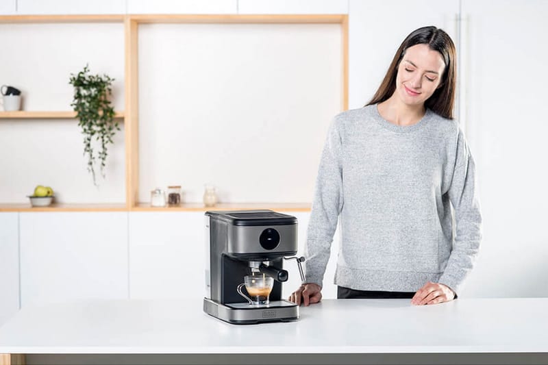Espressokeitin Black+Decker 20 bar - Harmaa - Kotitalous - Keittiökoneet - Kahvinkeittimet & kahvitarvikkeet - Espressokone