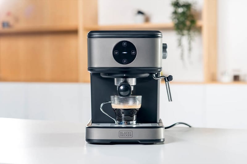 Espressokeitin Black+Decker 20 bar - Harmaa - Kotitalous - Keittiökoneet - Kahvinkeittimet & kahvitarvikkeet - Espressokone