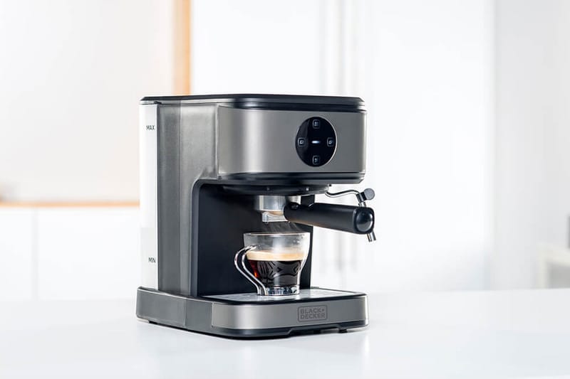 Espressokeitin Black+Decker 20 bar - Harmaa - Kotitalous - Keittiökoneet - Kahvinkeittimet & kahvitarvikkeet - Espressokone