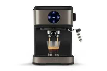 Espressokeitin Black+Decker 20 bar - Harmaa - Kotitalous - Keittiökoneet - Kahvinkeittimet & kahvitarvikkeet - Espressokone