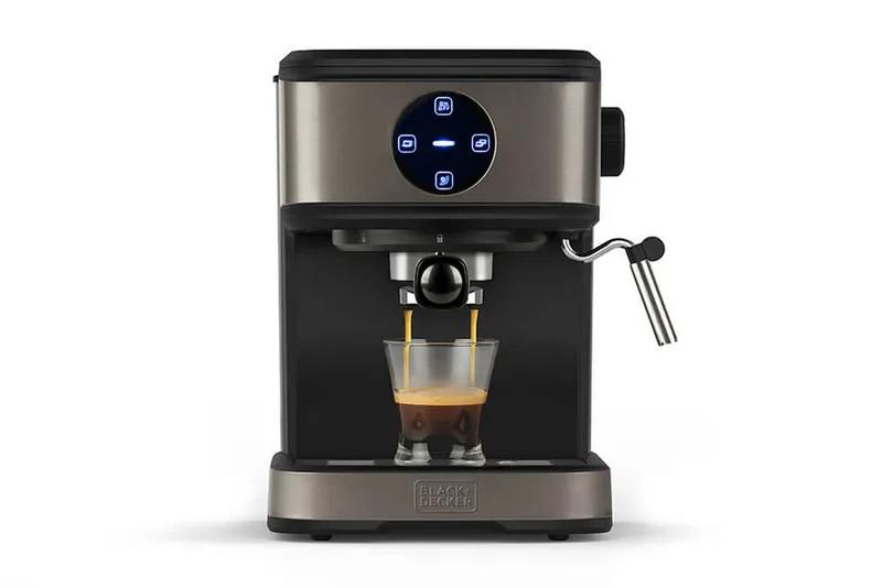 Espressokeitin Black+Decker 20 bar - Harmaa - Kotitalous - Keittiökoneet - Kahvinkeittimet & kahvitarvikkeet - Espressokone