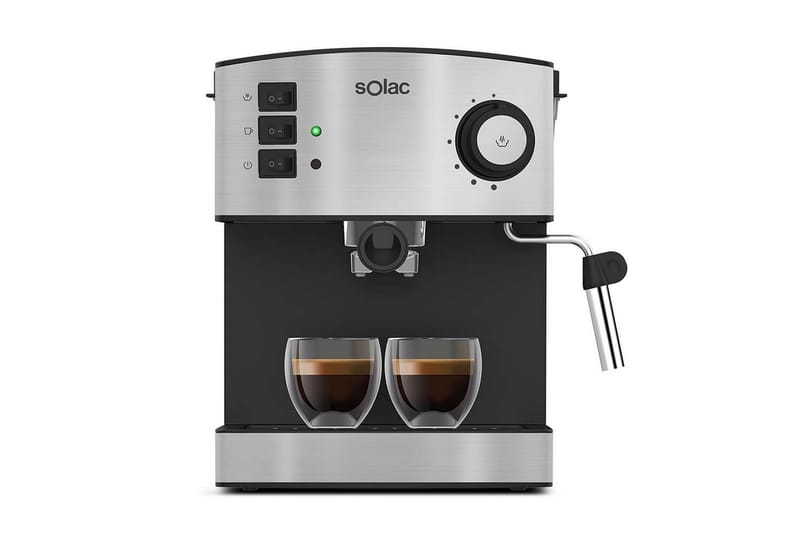 Kahvikone Solac Taste Classic M80 Inox Mattahopea - Mattahopea - Kotitalous - Keittiökoneet - Kahvinkeittimet & kahvitarvikkeet - Espressokone
