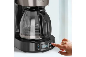 Kahvinkeitin Black+Decker LCD 12 Kupit - Hopea - Kotitalous - Keittiökoneet - Kahvinkeittimet & kahvitarvikkeet - Kahvinkeitin