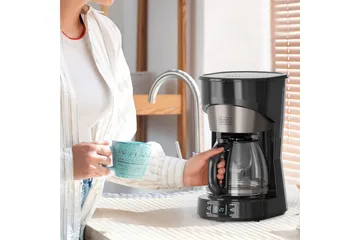 Kahvinkeitin Black+Decker LCD 12 Kupit - Hopea - Kotitalous - Keittiökoneet - Kahvinkeittimet & kahvitarvikkeet - Kahvinkeitin